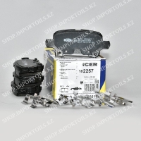 182257, Тормозные колодки ICER 182257